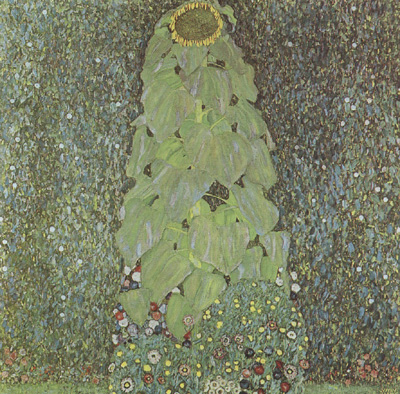 Gustav Klimt Fourteen Sunflowers in a Vase (mk12)